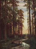 Вечер в сосновом лесу - 1875 год