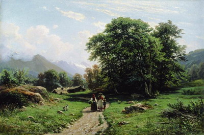 Швейцарскй пейзаж 1866