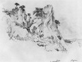 Сосны на отвесных скалах. Алупка - 1879 год